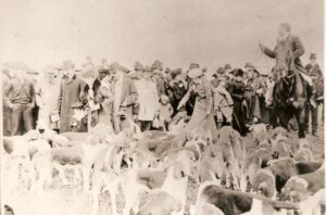 Lucera - Battuta di caccia nelle campagne lucerine da parte della nobiltà di Lucera (fine 800)