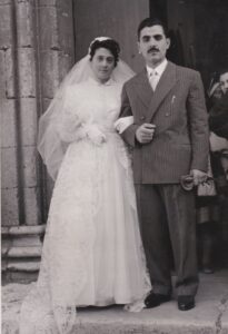Lucera - De Troia Dott. Domenico e Grasso Maria Rosaria il 29 gennaio 1953 - Foto fornita da Anna Romice