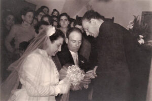 Lucera - Uzzi Michele e Saturnino Grazia -Matrimonio celebrato da Pastore Valdese nel 1954 - Foto fornita da Emanuela Uzzi
