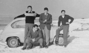 Lucera - Toriello Roberto, Lucio Mastromatteo, Michele Forte e Giacarlo Antenucci, anni 60 - Foto di Roberto Toriello