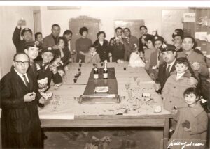 Lucera - Polito Peppino e Franco, rinfresco per compleanno nel 1961