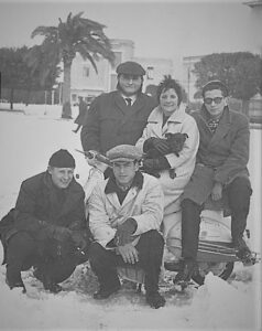 Lucera - Dell'Osso Bruno, Ciro Maglia e Fecca in Villa Comunale nel 1963