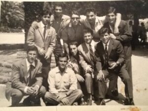 Lucera - Ianigro Aurelio (Da sx), Mario Napolitano, Pinuccio Corposanto, Tonino De Nicola, Giovanni Curcelli Sotto da sx,_poi Mario di Gioia, Nicola Viola, Tonino Palazzo, Raffaele Vitagliani