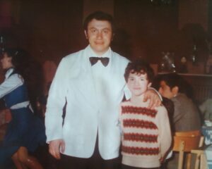Lucera - Siamo io e mio padre durante il capodanno 1980 - Foto di Padovano Mauro