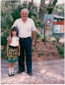 Lucera - Parco giochi comunale 10-07-89, con Annalisa Corrado - Foto di Carmine Marella