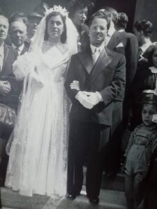 Lucera - Ventriglia Rosario e Russo Carmina il 19-04-1952 - Foto di Emma Ventriglia