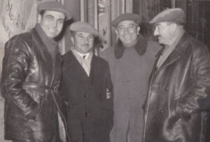 Lucera - Zoila Mario (da sx) - Tessitore- Bucci Vincenzo- Amici Autisti, anni 50