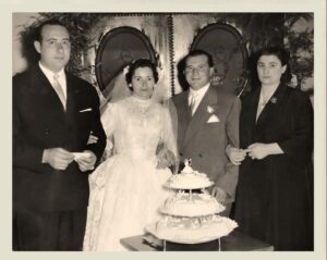 Lucera - De Vicaris Saverio e Catignano Colomba - Matrimonio -Testimoni Velle Francesco Paolo e consorte, anni 50 - Foto di proprietà di Gennaro Velle