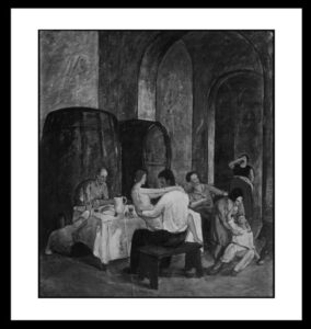 Cavalli Emanuele: 1927 - Pannello per Osteria