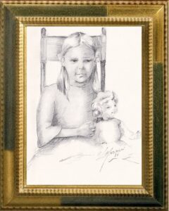 Marinari Luisa: 1981 - Bambina con la bambola