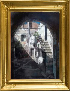 Valeno Luigi: Lucera - Portone in via San Francesco Antonio Fasani