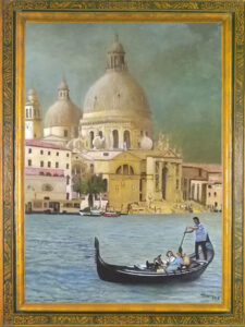 Petti Pietro: Venezia - Canal grande con veduta della chiesa della Salute