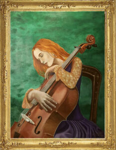 Mentana Gianni: Donna con il violoncello