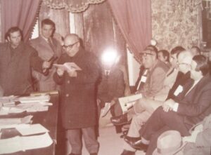 Lucera - Dr, Giuseppe Di Giovine, storico Presidente della Cantina Sociale, Avv. Venditti, Sen. Follieri e Dr. Biagio Ciliberti. - Foto di Antonio Carbone