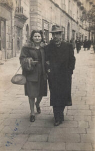 Lucera - Di Giovine Ettore e Lazzaro Vincenza, i miei genitori in viaggio di nozze 1946 - Foto di Ludovico Di Giovine