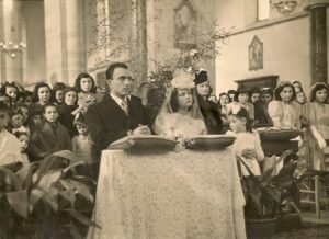 Lucera - Di Pierro Adina e Visciani Antonio il 12-02-45 con Di Pierro Bruno, Sica Costanza, Di Pierro Bianca