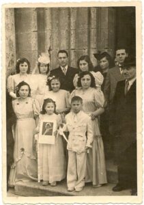 Lucera - Di Pierro Adina e Visciani Antonio il 12-02-45 con Di Pierro Bruno, Sica Costanza, Di Pierro Bianca e Sica Giacomo