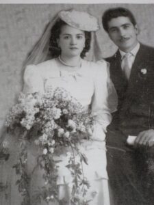 Lucera - Ritucci Michele e Iannuzzi Carmela, nonni materni, nel 1949 - Foto di Fabrizio Mastrototaro