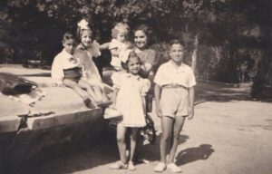 Lucera - Stampanone C. (da sx), Stampanone P. , Bizzarri V. , Stampanone E, Stampanone E. nel 1943