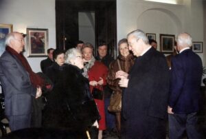 Lucera - Circolo Unione 2005 - Commemorazione del Prof. Del Giudice - In primo piano la consorte di Del Giudice e Dott. Gaetano Gifuni