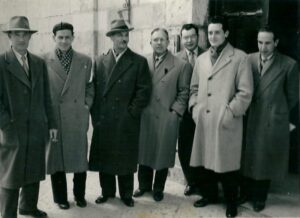 Lucera - Circolo Unione anni 50 - Fortarezza, Venturini, D'Inzeo, Gennaro Pizzuto, Ottavio Napolitano, Di Giovine, Trapanozzi - Foto di Ottavio Napolitano