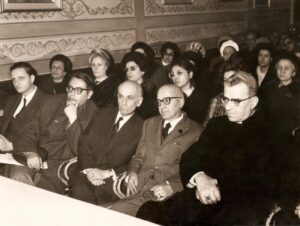 Lucera - Circolo Unione 1969 - Conferenza del conterraneo Giuseppe Cassieri, romanziere sulla nuova letteratura italiana sia narrativa che poetica - Preside Soccio