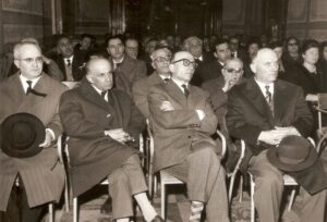 Lucera - Circolo Unione anni 60 - Giudici Dini Ciacci, Casilli, Mastrolilli, Sen. Avv. Mario Follieri,