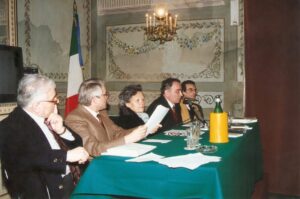 Lucera - Circolo Unione 1995 - Convegno 'Il Dialetto e i dialetti, una lingua da salvare' - Giuseppe De Matteis, Michele Urrasio, Lella Chiarella, Vincenzo Rubino, Vincenzo D'Alterio