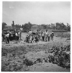 Lucera - 1947-48 - Lavori stradali via dell'Anfiteatro da parte Ditta Maffulli Nicola - Foto fornita da Maffulli Antonio