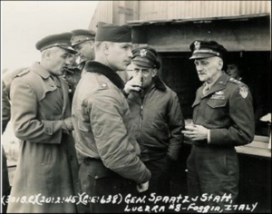 Lucera - 32nd Bomb Squadron 301st Bomb Group - Gen. Spaatz 20-02-1945 -Collection of Freeman B. Anderson