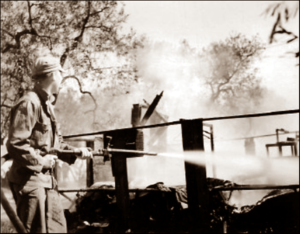 Lucera - 353rd - Squadron Tent fire