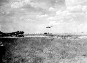Lucera - Atterraggio di un B 17 nel 1943-45