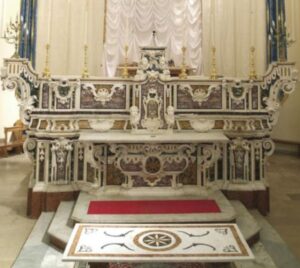 Lucera - Chiesa di Santa Maria del Carmine - Altare della B. V. del Carmelo (Patronato Pagano - De Grazia) 1785