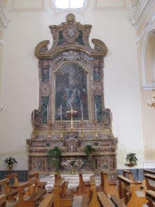 Lucera - Chiesa di Santa Maria del Carmine - Altare della beata Vergine Addolorata (Patronato Scassa) 1759