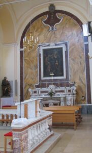 Lucera - Chiesa di Santa Maria del Carmine - Altare di San Raffaele (Patronato Nocelli)1816