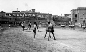 Lucera - Convitto nazionale Ruggiero Bonghi, saggio ginnico per la fondazione dell'Impero 5 maggio 1936