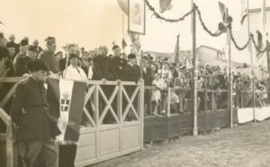 Lucera - Discorso nel cortile del Convitto 1937