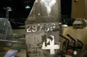 Lucera - Frammento di B-17G del 301st BG 353° squadrone ubicato al Lucera Field.