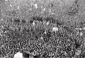 Lucera - Lucerini a Foggia durante il discorso del Duce nel 1934