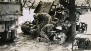 Lucera - Motor Pool il 29-06- 1944 - Foto di Albert Change