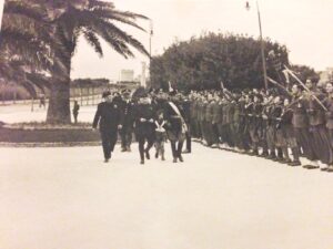 Lucera - Rapporto alle camicie Nere con Pasquale Stampanone (primo a destra) il 9 maggio 1939 - Foto di Daniela Coccia