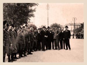 Lucera - Sciarrillo Matteo (in divisa 3° da destra) - Pavia - Manifestazione patriottica - giugno 1933