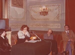 Lucera - Circolo Union 1978 - Conferenza - Sig.ra-Darco, pres. Mastrolilli,-Lisa Marinari, Vincenzo Bizzarri