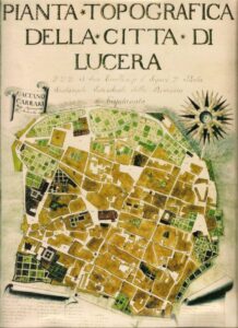 Pianta topografica della città di Lucera 1813