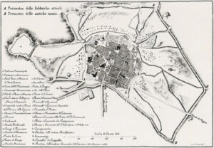 Pianta di Lucera 1861 - Dal libro del Barone Giambattista D'Amelj