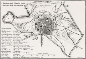 Pianta di Lucera 1861 - Dal libro del Barone Giambattista D'Amelj