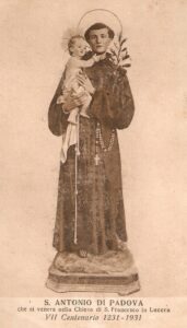 Lucera - Chiesa di San Francesco 1931 - S. Antonio