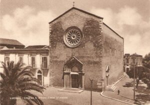 Lucera - Chiesa di San Francesco 1950