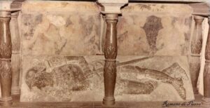 Lucera - Chiesa di San Francesco - Particolare della tomba di Giovannella Falcone dei baroni di Visciglito e del suo coniuge Antonio Santa realizzata nel 1557 Foto di Romano Di Pierro