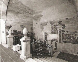 Lucera - Palazzo Nocelli anni 80 - Scalinata affrescata